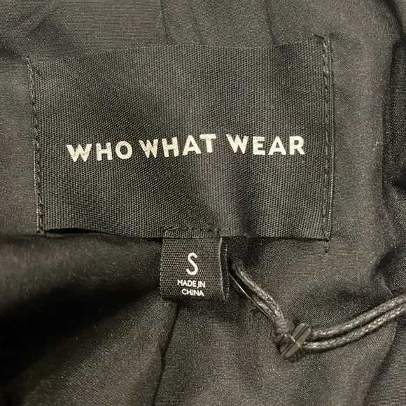 Who What Wear Gingham Blazer Black and White - Picture 5 of 7